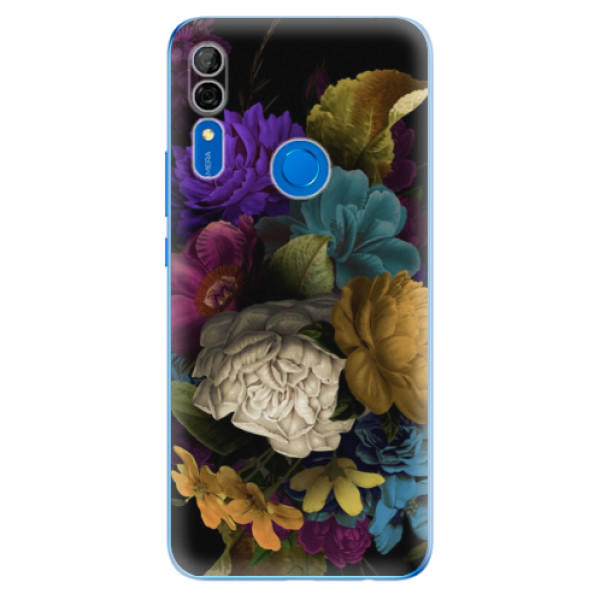 Odolné silikonové pouzdro iSaprio - Dark Flowers - Huawei P Smart Z