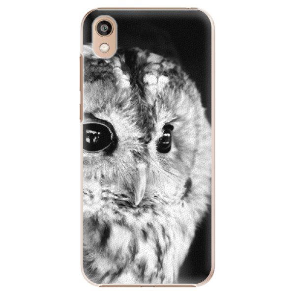 Plastové pouzdro iSaprio - BW Owl - Huawei Honor 8S