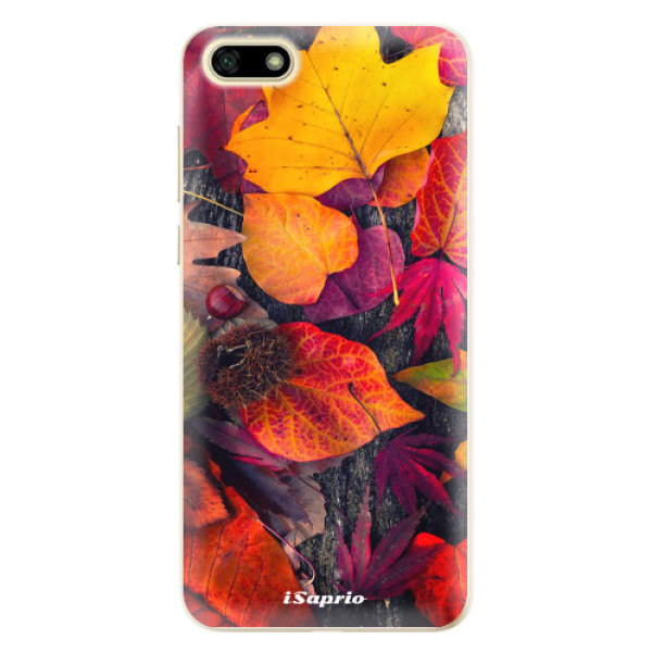 Odolné silikonové pouzdro iSaprio - Autumn Leaves 03 - Huawei Y5 2018