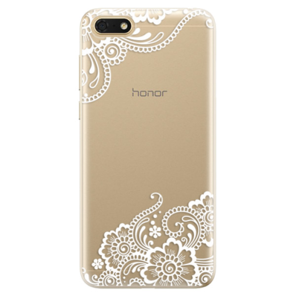 Odolné silikonové pouzdro iSaprio - White Lace 02 - Huawei Honor 7S