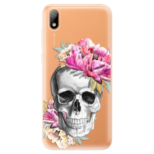 Odolné silikonové pouzdro iSaprio - Pretty Skull - Huawei Y5 2019