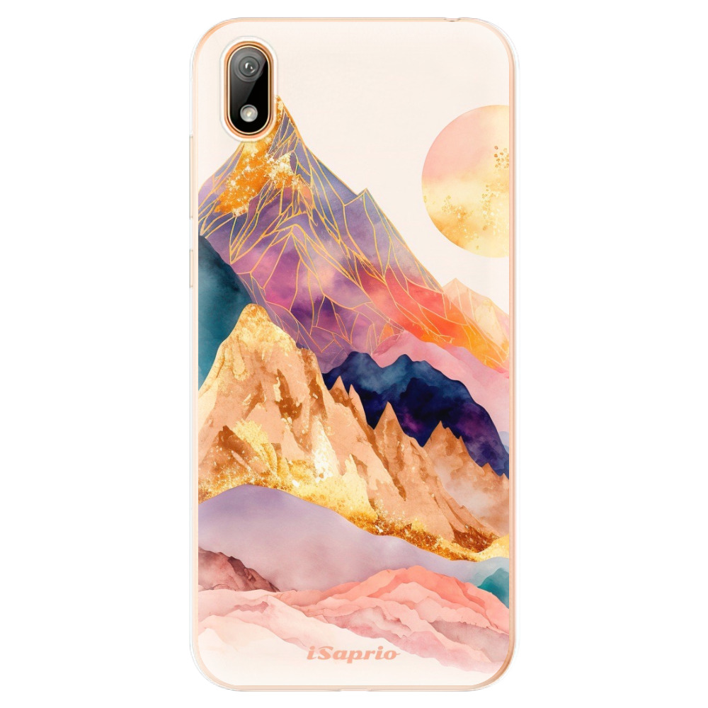 Odolné silikonové pouzdro iSaprio - Abstract Mountains - Huawei Y5 2019