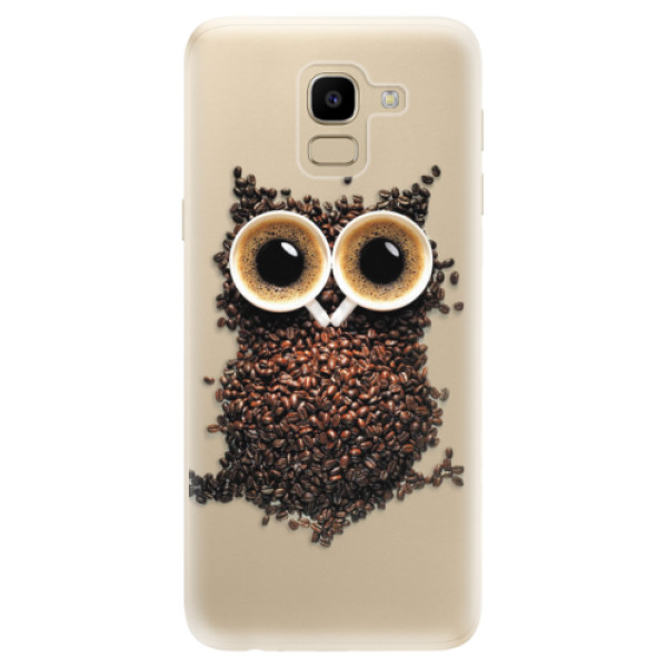 Odolné silikonové pouzdro iSaprio - Owl And Coffee - Samsung Galaxy J6