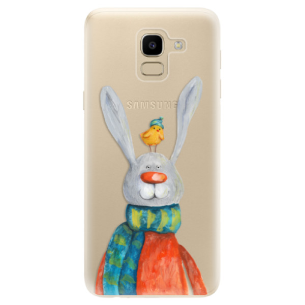 Odolné silikonové pouzdro iSaprio - Rabbit And Bird - Samsung Galaxy J6