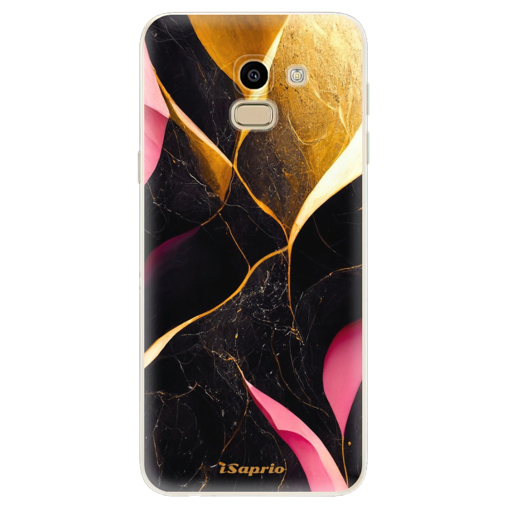 Odolné silikonové pouzdro iSaprio - Gold Pink Marble - Samsung Galaxy J6