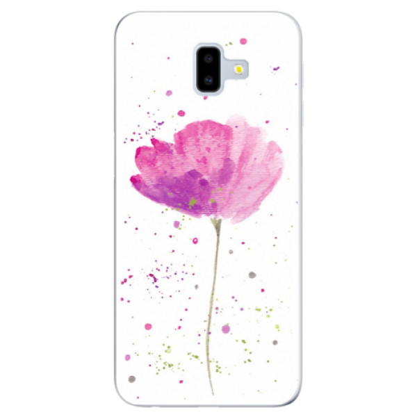 Odolné silikonové pouzdro iSaprio - Poppies - Samsung Galaxy J6+