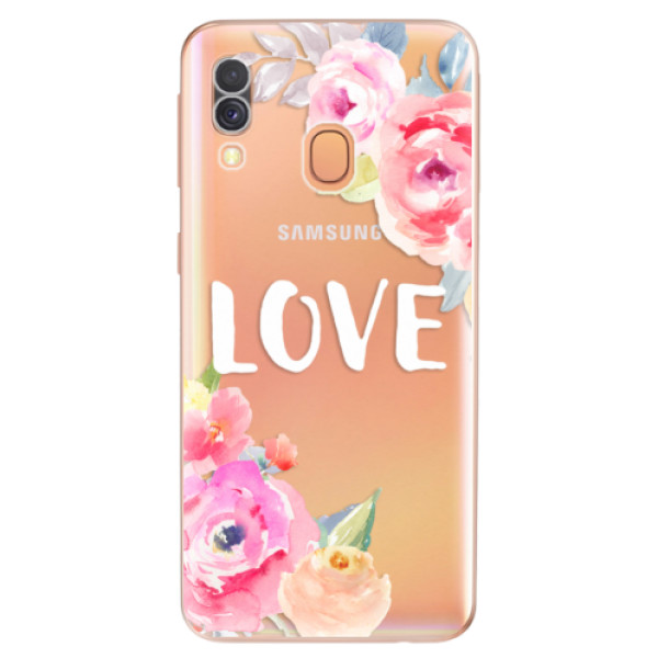 Odolné silikonové pouzdro iSaprio - Love - Samsung Galaxy A40