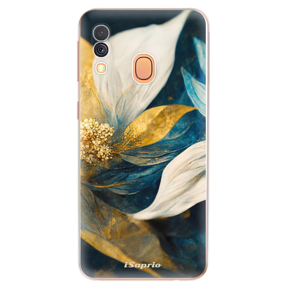 Odolné silikonové pouzdro iSaprio - Gold Petals - Samsung Galaxy A40