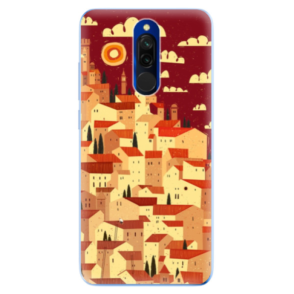 Odolné silikonové pouzdro iSaprio - Mountain City - Xiaomi Redmi 8