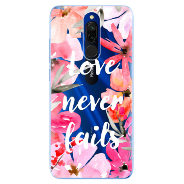 Odolné silikonové pouzdro iSaprio - Love Never Fails - Xiaomi Redmi 8