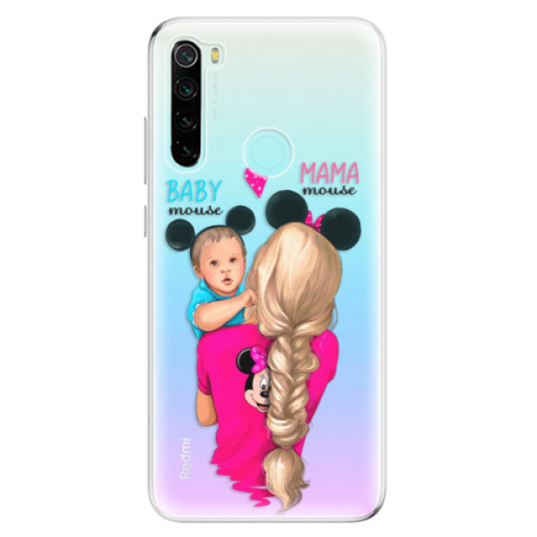 Odolné silikonové pouzdro iSaprio - Mama Mouse Blonde and Boy - Xiaomi Redmi Note 8