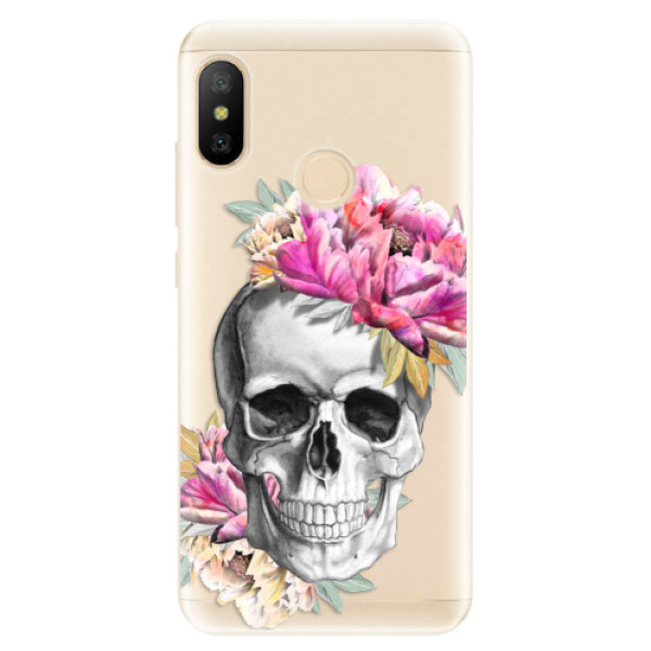 Odolné silikonové pouzdro iSaprio - Pretty Skull - Xiaomi Mi A2 Lite
