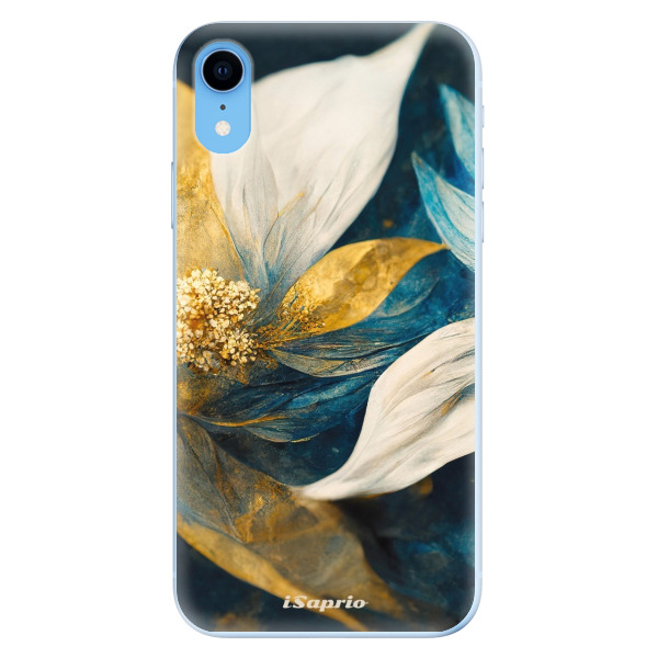 Odolné silikonové pouzdro iSaprio - Gold Petals - iPhone XR