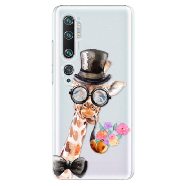 Plastové pouzdro iSaprio - Sir Giraffe - Xiaomi Mi Note 10 / Note 10 Pro
