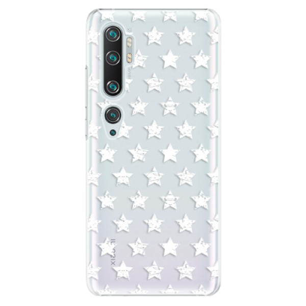 Plastové pouzdro iSaprio - Stars Pattern - white - Xiaomi Mi Note 10 / Note 10 Pro