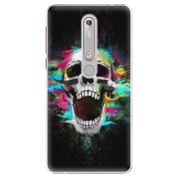 Plastové pouzdro iSaprio - Skull in Colors - Nokia 6.1