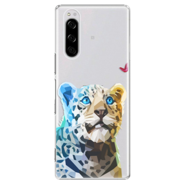 Plastové pouzdro iSaprio - Leopard With Butterfly - Sony Xperia 5
