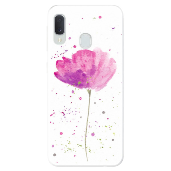 Odolné silikonové pouzdro iSaprio - Poppies - Samsung Galaxy A20e