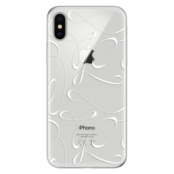 Odolné silikonové pouzdro iSaprio - Fancy - white - iPhone X