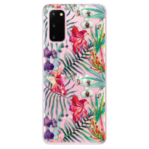 Odolné silikonové pouzdro iSaprio - Flower Pattern 03 - Samsung Galaxy S20