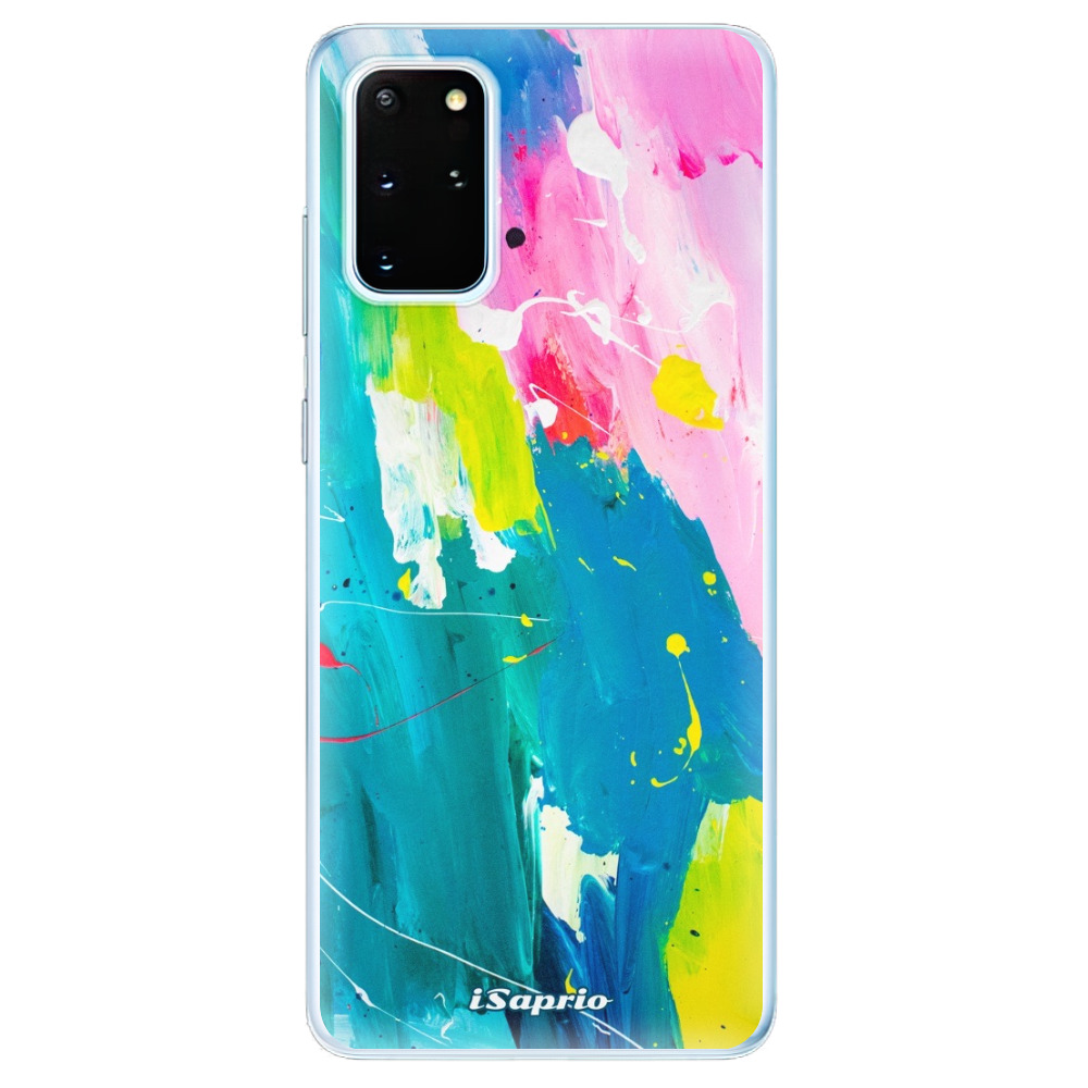 Odolné silikonové pouzdro iSaprio - Abstract Paint 04 - Samsung Galaxy S20+