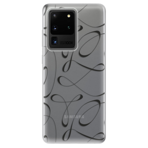 Odolné silikonové pouzdro iSaprio - Fancy - black - Samsung Galaxy S20 Ultra