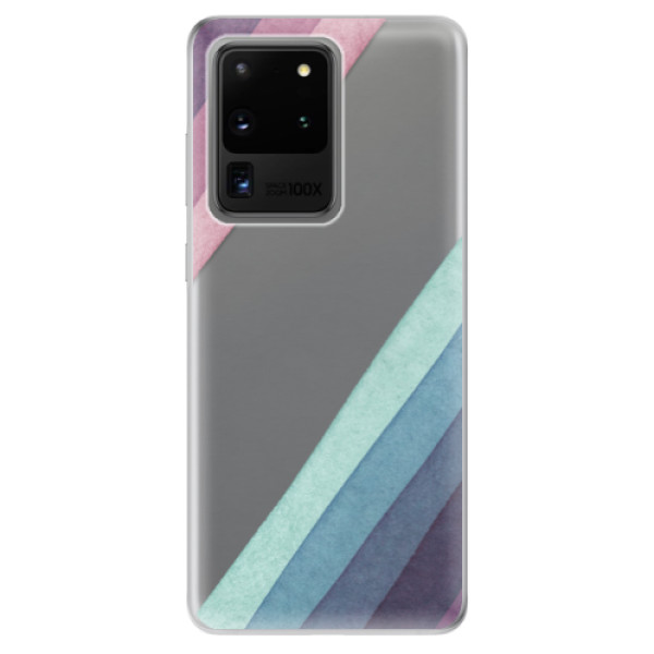 Odolné silikonové pouzdro iSaprio - Glitter Stripes 01 - Samsung Galaxy S20 Ultra