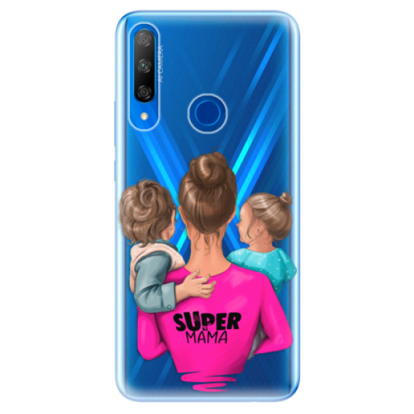 Odolné silikonové pouzdro iSaprio - Super Mama - Boy and Girl - Huawei Honor 9X