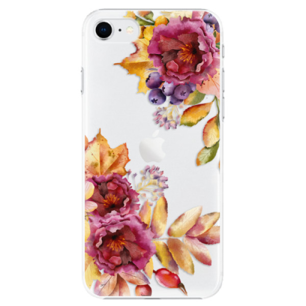 Plastové pouzdro iSaprio - Fall Flowers - iPhone SE 2020