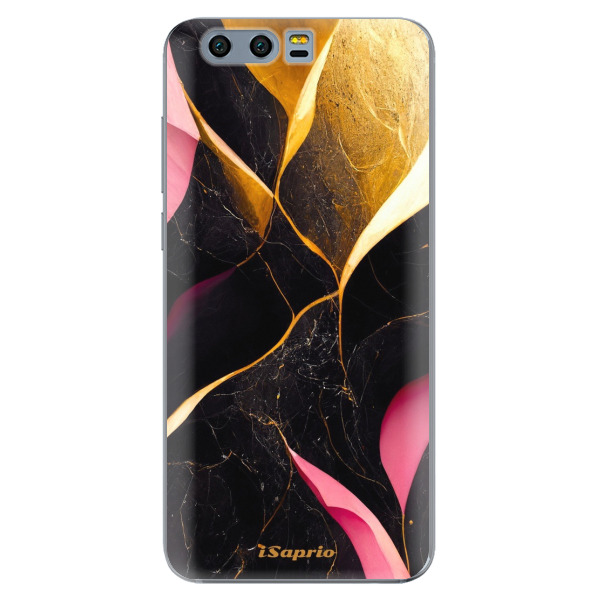 Odolné silikonové pouzdro iSaprio - Gold Pink Marble - Huawei Honor 9