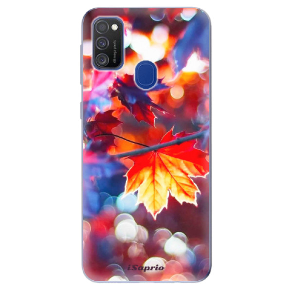 Odolné silikonové pouzdro iSaprio - Autumn Leaves 02 - Samsung Galaxy M21