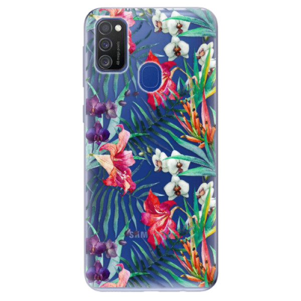 Odolné silikonové pouzdro iSaprio - Flower Pattern 03 - Samsung Galaxy M21
