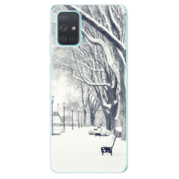 Odolné silikonové pouzdro iSaprio - Snow Park - Samsung Galaxy A71