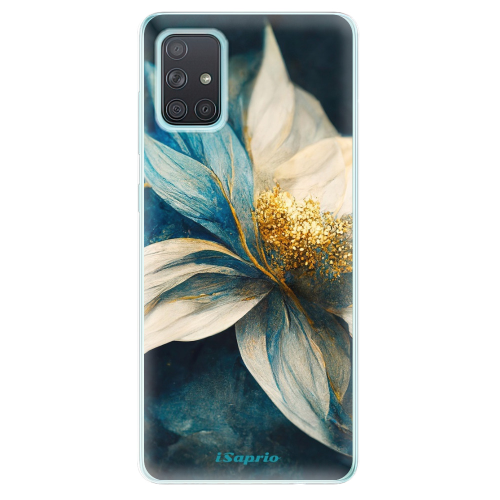 Odolné silikonové pouzdro iSaprio - Blue Petals - Samsung Galaxy A71
