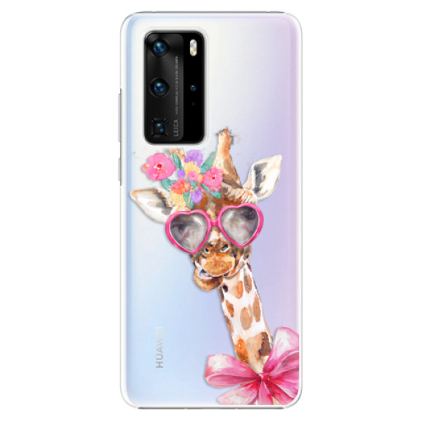 Plastové pouzdro iSaprio - Lady Giraffe - Huawei P40 Pro