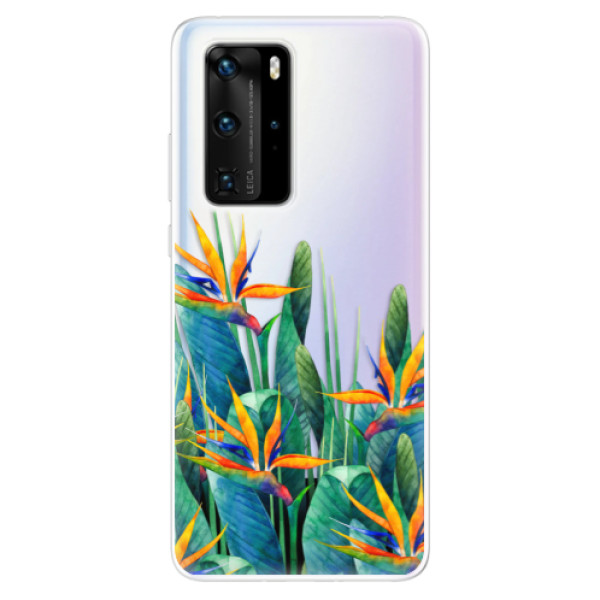 Odolné silikonové pouzdro iSaprio - Exotic Flowers - Huawei P40 Pro