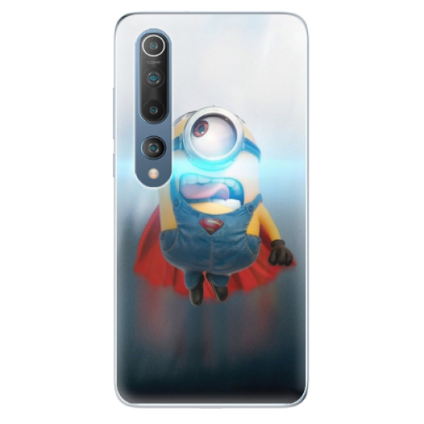 Odolné silikonové pouzdro iSaprio - Mimons Superman 02 - Xiaomi Mi 10 / Mi 10 Pro