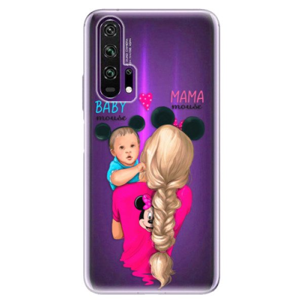 Odolné silikonové pouzdro iSaprio - Mama Mouse Blonde and Boy - Honor 20 Pro