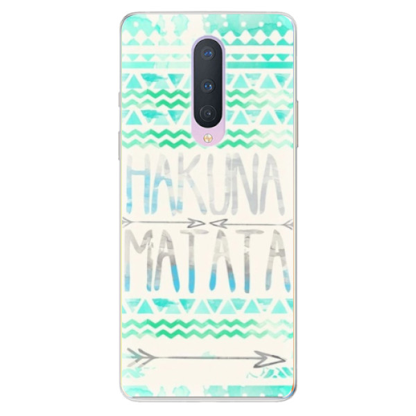 Odolné silikonové pouzdro iSaprio - Hakuna Matata Green - OnePlus 8