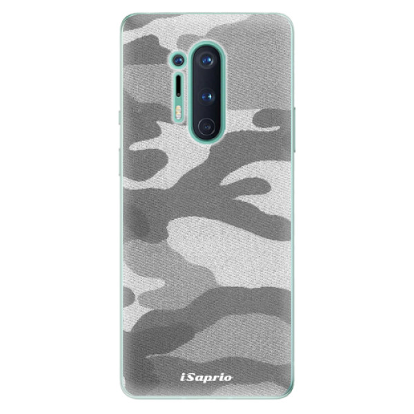 Odolné silikonové pouzdro iSaprio - Gray Camuflage 02 - OnePlus 8 Pro