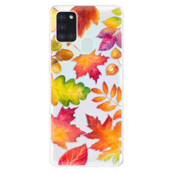 Odolné silikonové pouzdro iSaprio - Autumn Leaves 01 - Samsung Galaxy A21s