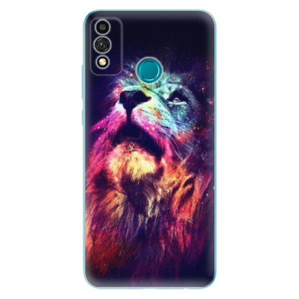 Odolné silikonové pouzdro iSaprio - Lion in Colors - Honor 9X Lite