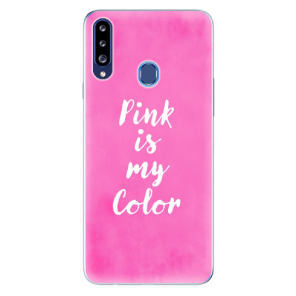 Odolné silikonové pouzdro iSaprio - Pink is my color - Samsung Galaxy A20s