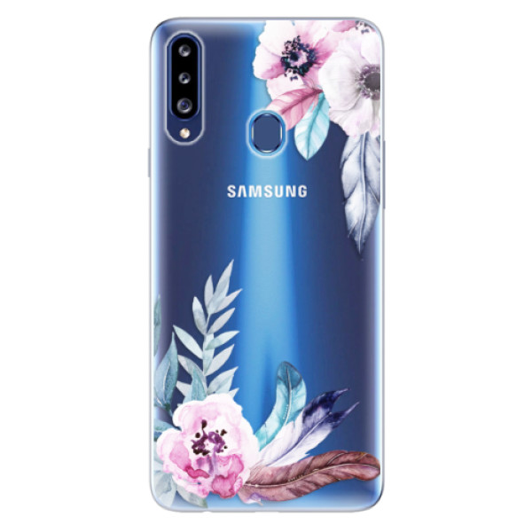 Odolné silikonové pouzdro iSaprio - Flower Pattern 04 - Samsung Galaxy A20s