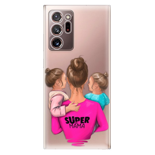 Odolné silikonové pouzdro iSaprio - Super Mama - Two Girls - Samsung Galaxy Note 20 Ultra