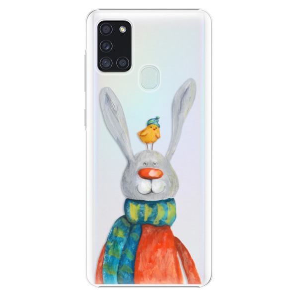 Plastové pouzdro iSaprio - Rabbit And Bird - Samsung Galaxy A21s