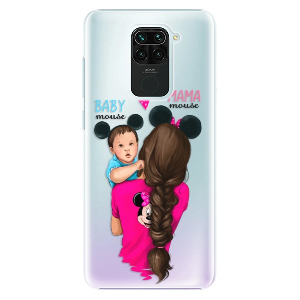 Plastové pouzdro iSaprio - Mama Mouse Brunette and Boy - Xiaomi Redmi Note 9