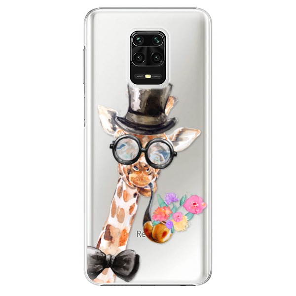 Plastové pouzdro iSaprio - Sir Giraffe - Xiaomi Redmi Note 9 Pro / Note 9S