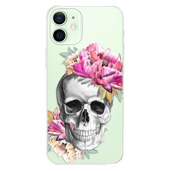Plastové pouzdro iSaprio - Pretty Skull - iPhone 12 mini