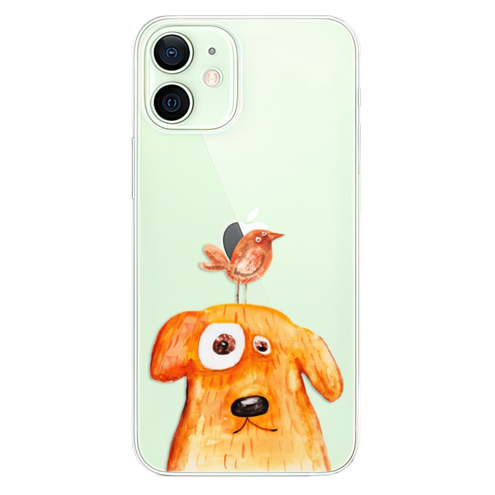 Odolné silikonové pouzdro iSaprio - Dog And Bird - iPhone 12 mini
